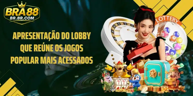 Apresentação do lobby que reúne os jogos Popular mais acessados