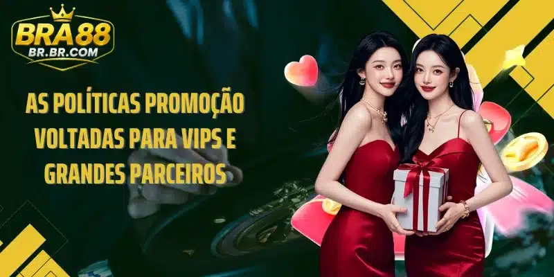 As políticas Promoção voltadas para VIPs e grandes parceiros