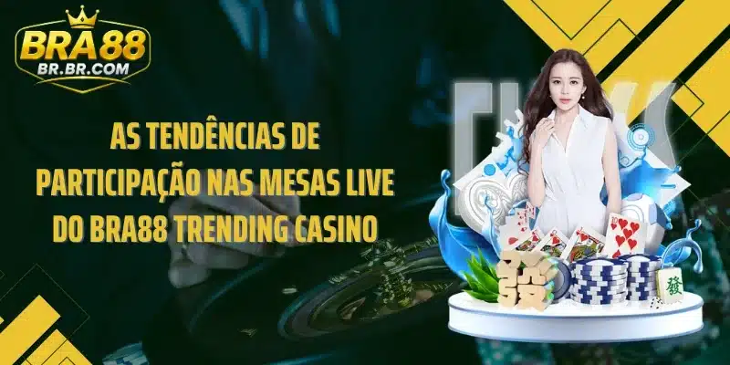 As tendências de participação nas mesas live do BRA88 Trending casino