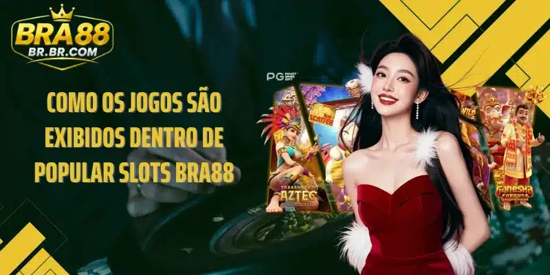 Como os jogos são exibidos dentro de Popular slots BRA88