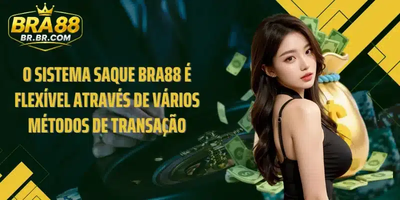 O sistema Saque BRA88 é flexível através de vários métodos de transação
