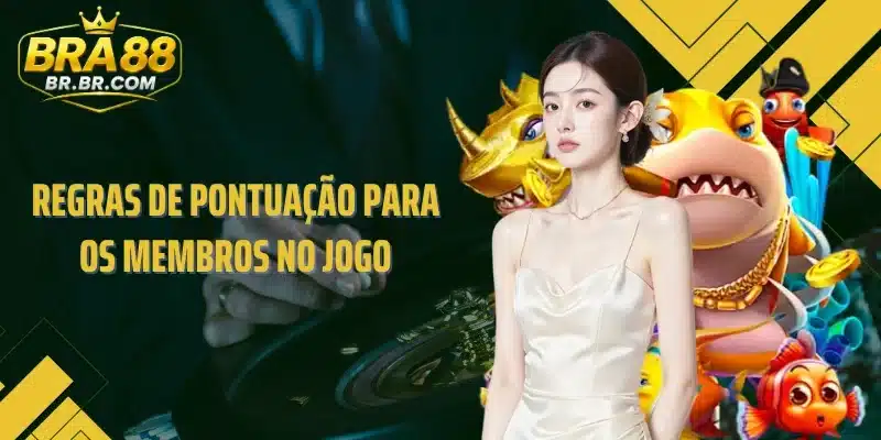 Regras de pontuação para os membros no jogo